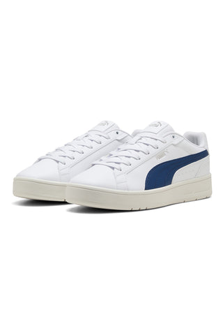 Bele superge z modrimi detajli in podplatom SoftFoam+ Puma Court Classico