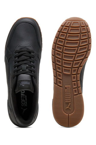 Črni športni copati Total Black s podplatom SoftFoam+ Puma ST Runner v4 L