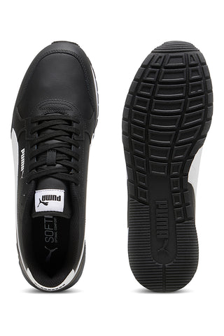 Črni športni copati z belimi detajli in podplatom SoftFoam+ Puma ST Runner v4 L