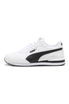 Beli usnjeni športni copati s črnimi podrobnostmi Puma ST Runner v4 L