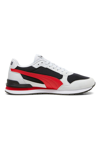 Bele, črne in rdeče mrežaste superge z vložkom SoftFoam+ Puma ST Runner v4 Mesh