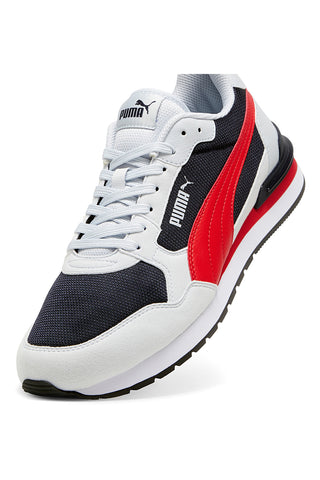 Bele, črne in rdeče mrežaste superge z vložkom SoftFoam+ Puma ST Runner v4 Mesh