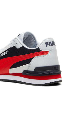 Bele, črne in rdeče mrežaste superge z vložkom SoftFoam+ Puma ST Runner v4 Mesh