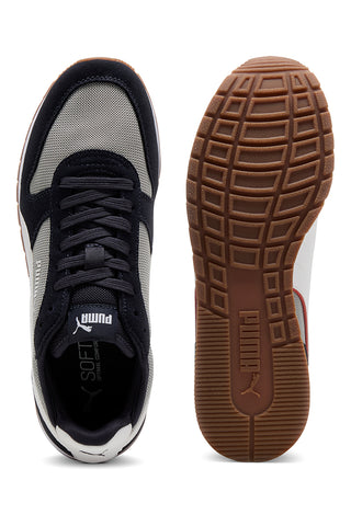 Modri in sivi športni copati iz mrežastega materiala z usnjenimi detajli Puma ST Miler