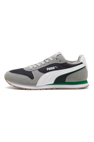 Sive in temno modre mrežaste superge z usnjenimi detajli Puma ST Miler