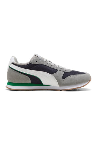 Sive in temno modre mrežaste superge z usnjenimi detajli Puma ST Miler