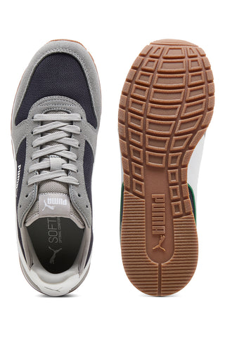 Sive in temno modre mrežaste superge z usnjenimi detajli Puma ST Miler