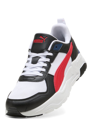 Puma Trinity 2 LT črno-rdeče-bele mrežaste športne copate