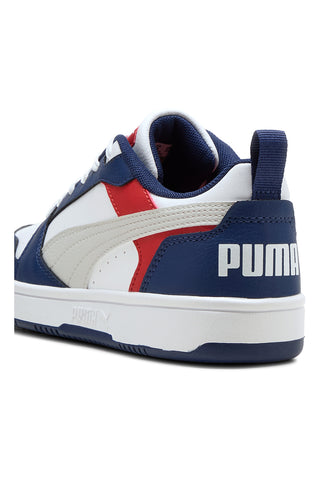 Modro-rdeče-bele košarkarske superge Puma Rebound V6 Lo Jr.