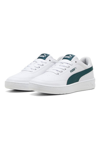 Bele in zelene športne copate Puma Court Classic Clean Jr.