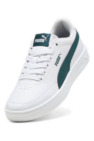 Bele in zelene športne copate Puma Court Classic Clean Jr.