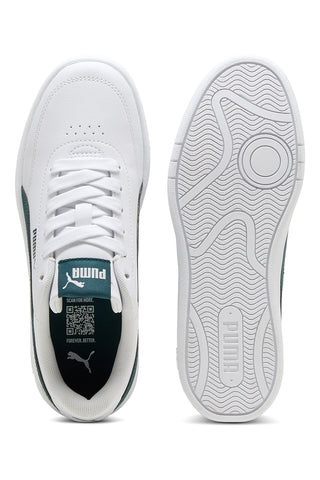 Bele in zelene športne copate Puma Court Classic Clean Jr.