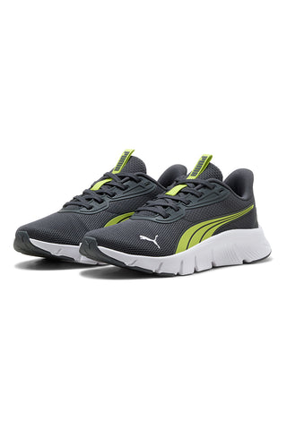 Sive in zelene lahke tekaške copate Puma Flexfocus Lite Modern Jr