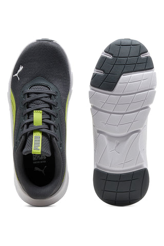 Sive in zelene lahke tekaške copate Puma Flexfocus Lite Modern Jr