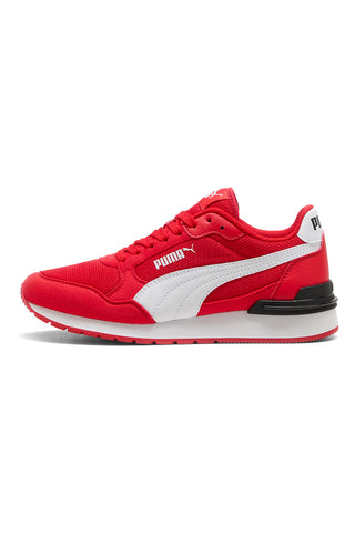 Rdeče-bele mrežaste superge Puma ST Runner v4 Mesh Jr