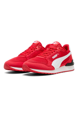 Rdeče-bele mrežaste superge Puma ST Runner v4 Mesh Jr