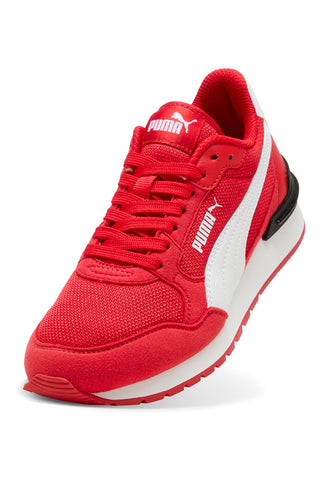Rdeče-bele mrežaste superge Puma ST Runner v4 Mesh Jr