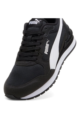 Črno-bele mrežaste superge Puma ST Runner v4 Mesh Jr