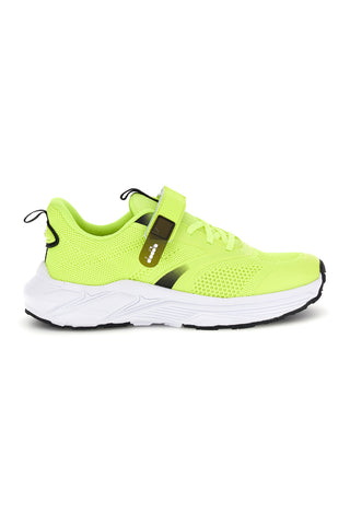 Diadora Snipe 4 Jr neonsko rumeni športni copati z zapenjanjem na velcro iz zračne tkanine