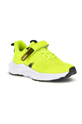 Diadora Snipe 4 Jr neonsko rumeni športni copati z zapenjanjem na velcro iz zračne tkanine