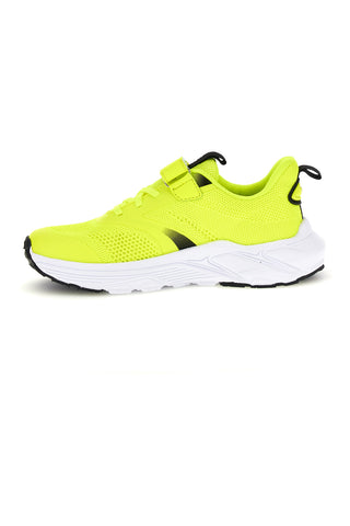 Diadora Snipe 4 Jr neonsko rumeni športni copati z zapenjanjem na velcro iz zračne tkanine