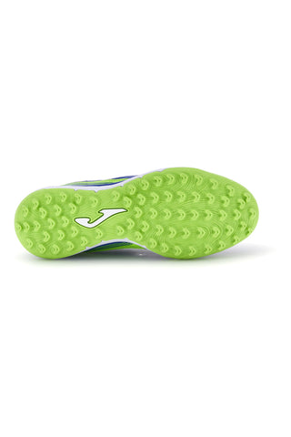 Modri nogometni čevlji z zelenimi vložki Joma Gambeta 2603