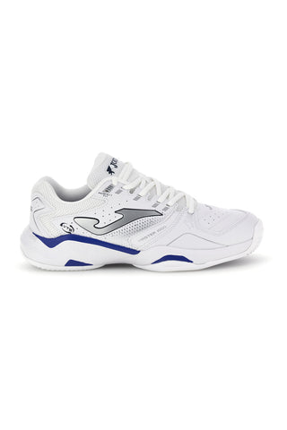 Beli teniški copati z modrimi zračnimi vložki Joma Master 1000 2642