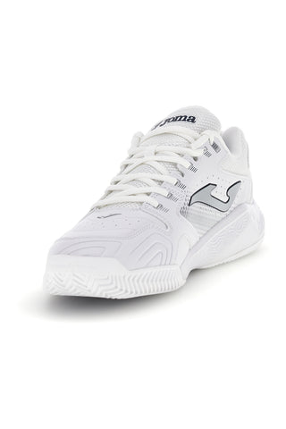 Beli teniški copati z modrimi zračnimi vložki Joma Master 1000 2642