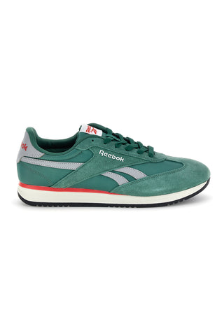 Zelene športne copate z vložki iz semiša in Ortholite Reebok World 70