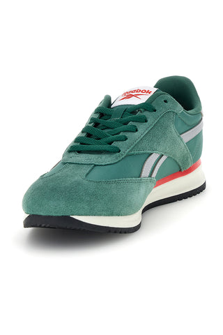 Zelene športne copate z vložki iz semiša in Ortholite Reebok World 70