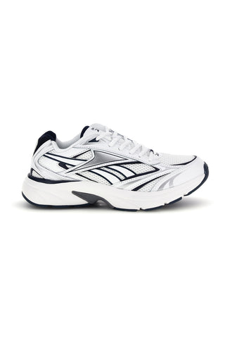 Bele športne copate z mornarskimi in srebrnimi vložki Reebok Belwave
