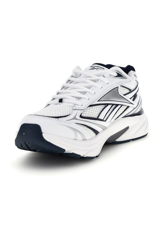 Bele športne copate z mornarskimi in srebrnimi vložki Reebok Belwave