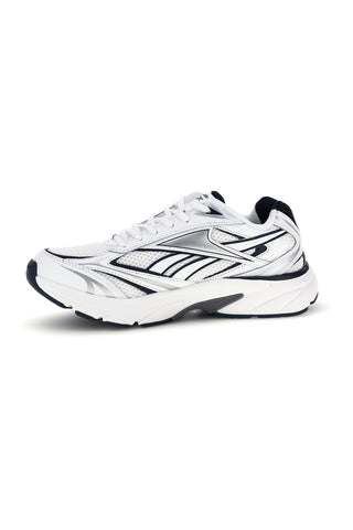 Bele športne copate z mornarskimi in srebrnimi vložki Reebok Belwave
