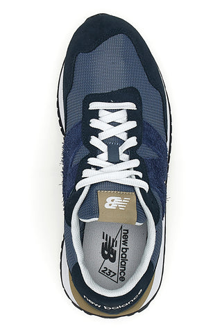 Modra trenirka z usnjenimi vložki New balance M2374EK
