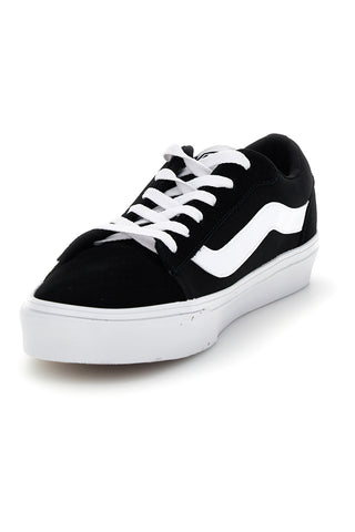 Črne superge z belim vložkom nizkega profila Vans Vero LS