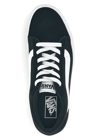 Črne superge z belim vložkom nizkega profila Vans Vero LS