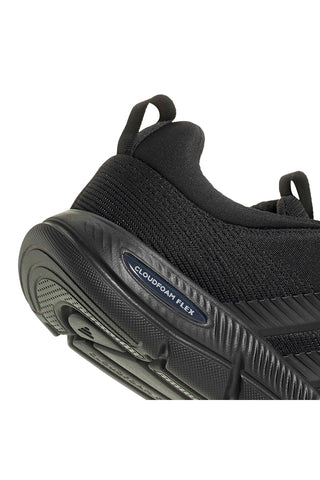 Lahke črne mrežaste superge z elastičnimi vezalkami Adidas Cloudfoam Flex