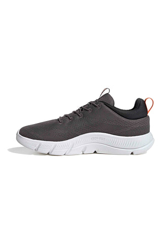 Svetlo sive mrežaste superge z elastičnimi vezalkami Adidas Cloudfoam Flex