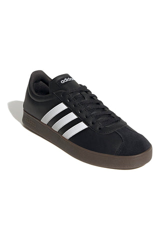 Črni športni copati z belimi črtami Adidas VL COURT BASE