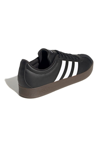 Črni športni copati z belimi črtami Adidas VL COURT BASE