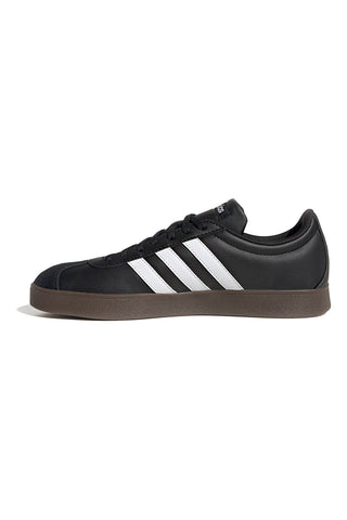Črni športni copati z belimi črtami Adidas VL COURT BASE