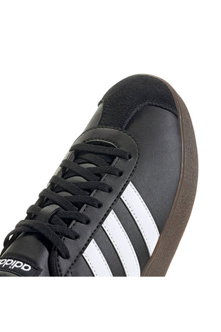 Črni športni copati z belimi črtami Adidas VL COURT BASE