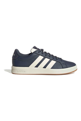 Modri športni copati z belimi črtami Adidas GRAND COURT BASE 3.0