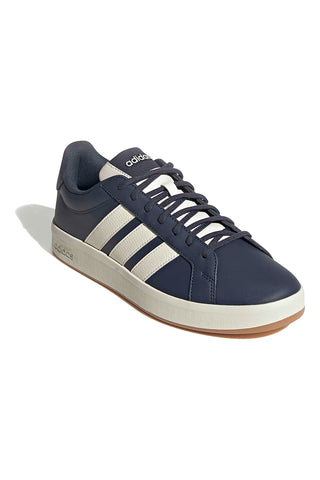 Modri športni copati z belimi črtami Adidas GRAND COURT BASE 3.0