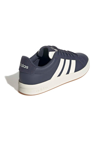 Modri športni copati z belimi črtami Adidas GRAND COURT BASE 3.0
