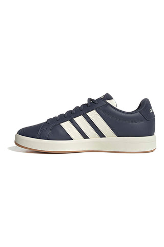 Modri športni copati z belimi črtami Adidas GRAND COURT BASE 3.0