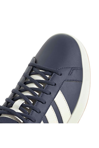 Modri športni copati z belimi črtami Adidas GRAND COURT BASE 3.0