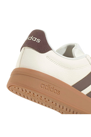 Bež superge z rjavimi črtami Adidas GRAND COURT BASE 3.0