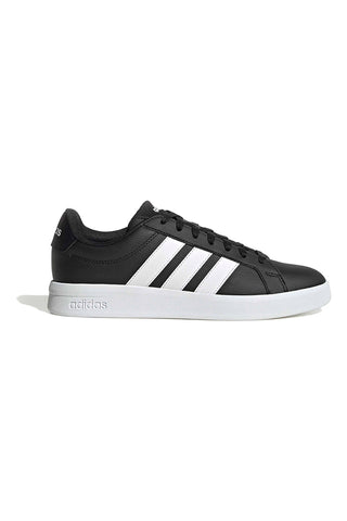 Črni športni copati z belimi detajli v ikoničnem slogu Adidas Grand Court Base 3