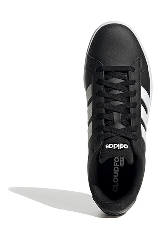 Črni športni copati z belimi detajli v ikoničnem slogu Adidas Grand Court Base 3